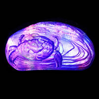 Cast Glass / Crab / Purple / 4.5”