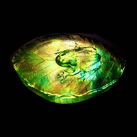 Cast Glass / Frog on Leaf / Green / 3.75”