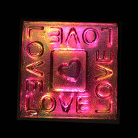 Abstractions / Love / Red / 3.25”