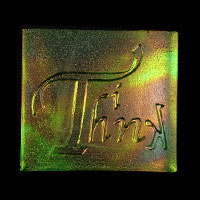 Abstractions / Think / Green / 3.25”