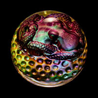 Lead Crystal Cast Glass / Octopus / Purple / 4”