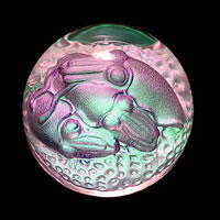 Lead Crystal Cast Glass / 3 Squids / 3”