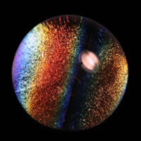 Lampworked / Diachromatic / Rainbow / 2.5”