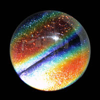 Lampworked / Diachromatic / Rainbow / 2.5”