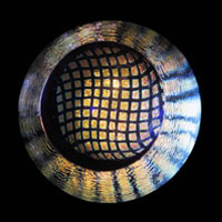 Lampworked / Diachromatic / Squares / 2.5”