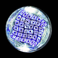 Lampworked / Milli / Squares Bottom / Blue / 2.5”