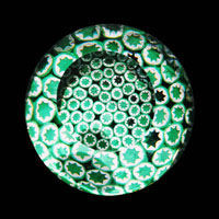 Lampworked / Milli / Stars / Green / 2.5”