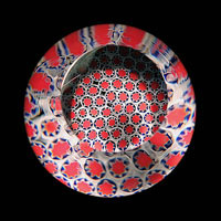 Lampworked / Milli / Stars / Patriotic / 2.5”