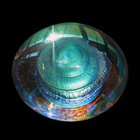 Lampworked / Nebula / Green / 2.5”